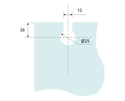 Glass Sliding Fittings DF GSF 011 A