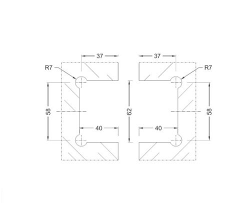 Shower Hinges SS304/SS316 DF SH 12
