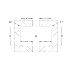 Shower Hinges SS304/SS316 DF SH 13
