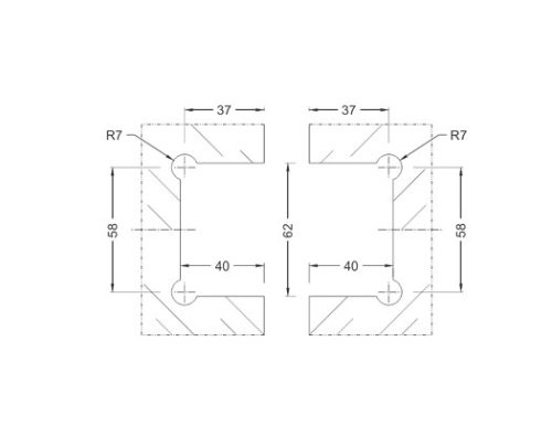 Shower Hinges SS304/SS316 DF SH 17