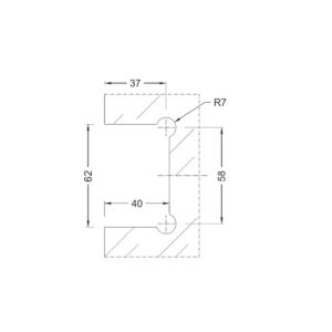 Shower Hinges SS304/SS316 DF SHB 22