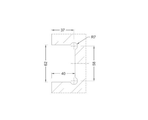 Shower Hinges SS304/SS316 DF SHB 22