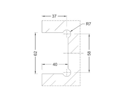 Shower Hinges – Brass DF BSH 11