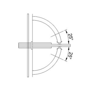 Shower Hinges – Brass DF BSH 12