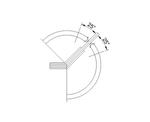 Shower Hinges – Brass DF BSH 13