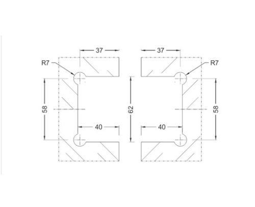 Shower Hinges – Brass DF BSH 13