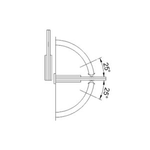 Shower Hinges – Brass DF BSH 14