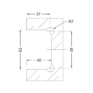 Shower Hinges – Brass DF BSH 15