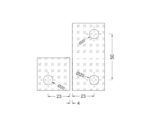 Solid Patch Fittings SS304 DF PF 125
