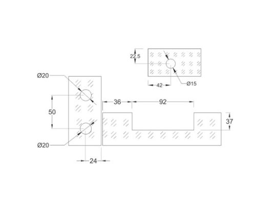 Solid Patch Fittings SS304 DF PF 127L