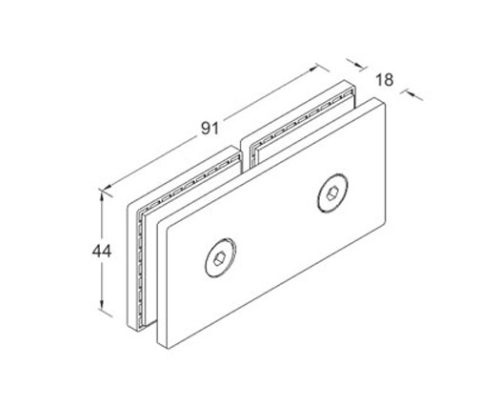 Glass Connector SS304/SS316 DF GC 05
