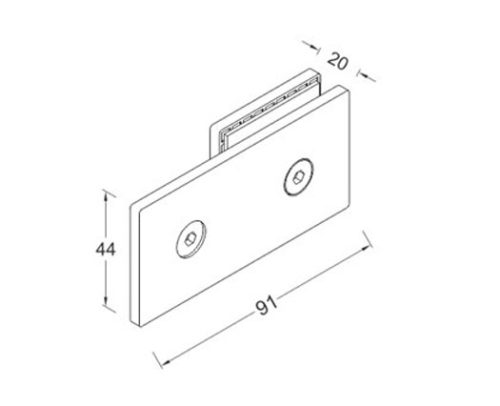 Glass Connector SS304/SS316 DF GC 06