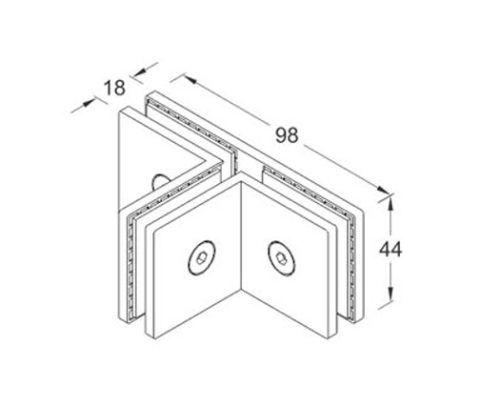 Glass Connector SS304/SS316 DF GC 07