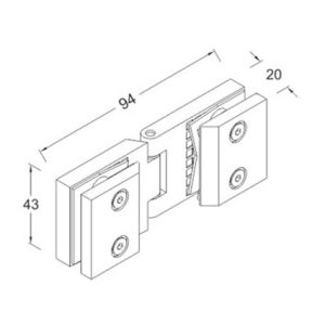 Glass Connector SS304/SS316 DF GC 09