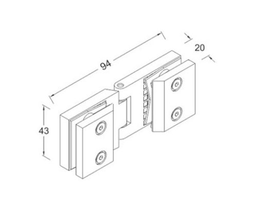 Glass Connector SS304/SS316 DF GC 09
