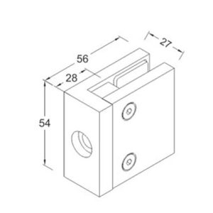 Glass Connector SS304/SS316 DF GC 12