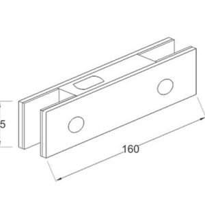 Solid Patch Fittings SS304 DF PF 122