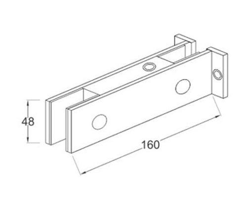 Solid Patch Fittings SS304 DF PF 124