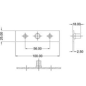 Solid Patch Fittings SS304 DF PF 129