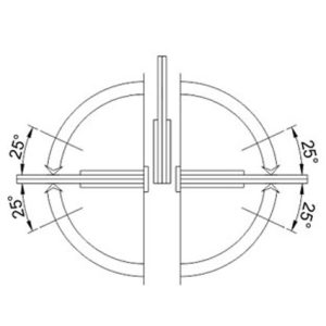 Shower Hinges SS304/SS316 DF SH 17