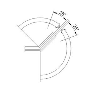 Shower Hinges SS304/SS316 DF SHB 20