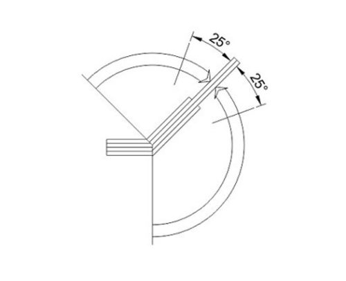 Shower Hinges SS304/SS316 DF SHB 20