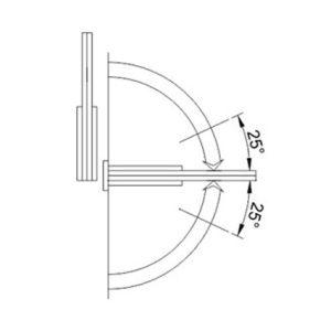 Shower Hinges SS304/SS316 DF SHB 21