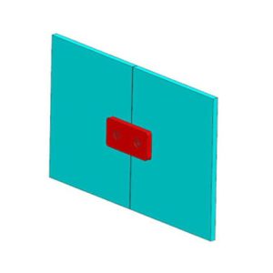 Sheet Metal Glass Connector SS304/SS316 DF SMGC 115
