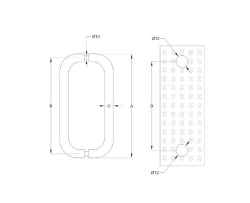 Pull Handles SS304/316 DF PH 02