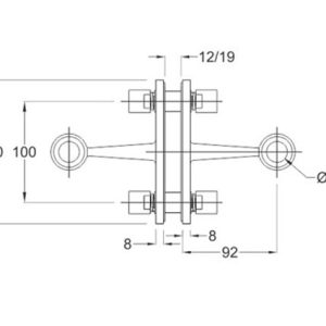Spider Fittings – SS316 (200mm) DF 02