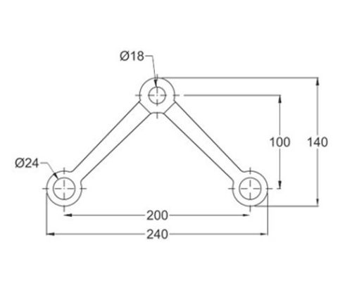Spider Fittings – SS316 (200mm) DF 05