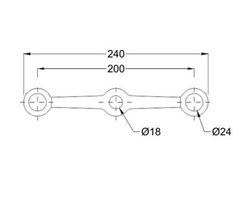 Spider Fittings – SS316 (200mm) DF 06