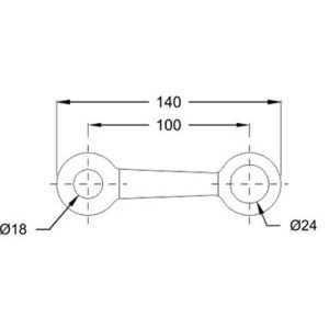 Spider Fittings – SS316 (200mm) DF 07