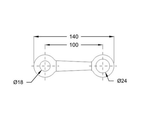 Spider Fittings – SS316 (200mm) DF 07