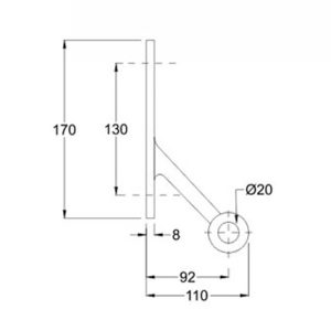 Spider Fittings – SS316 (200mm) DF 09