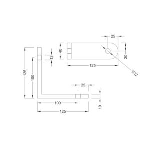 Spider Fittings – SS316 (200mm) DF 12