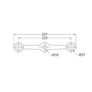 Spider Fittings – SS316 (220mm) DF SF 224