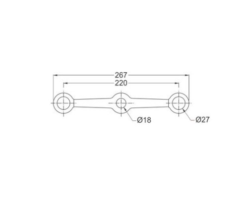 Spider Fittings – SS316 (220mm) DF SF 224