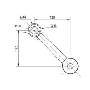 Spider Fittings – SS316 (250mm) DF PS 250 D