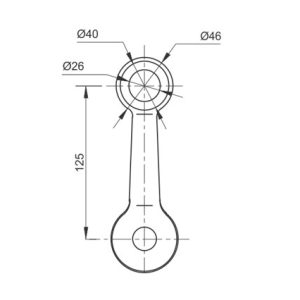 Spider Fittings – SS316 (250mm) DF PS 250 E
