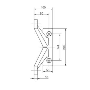 Spider Fittings – SS316 (250mm) DF FS 250 A