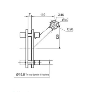 Spider Fittings – SS316 (250mm) DF FS 250 C