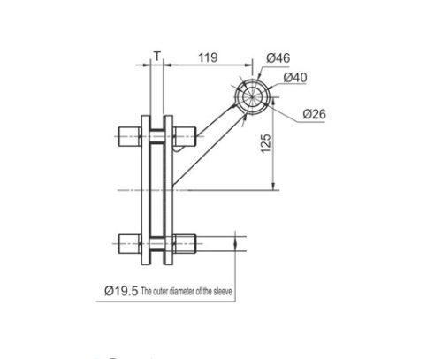 Spider Fittings – SS316 (250mm) DF FS 250 C