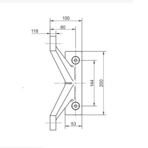 Spider Fittings – SS316 (250mm) DF FS 250 E