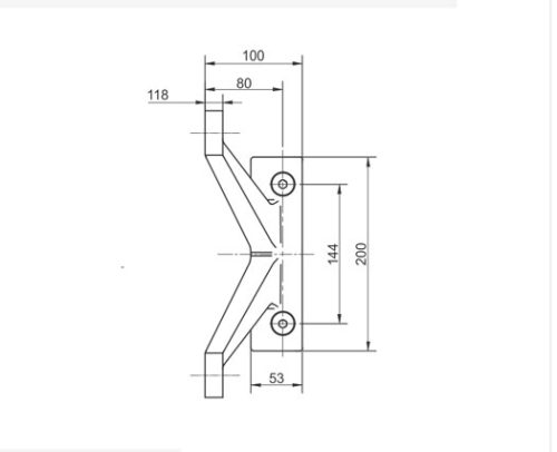 Spider Fittings – SS316 (250mm) DF FS 250 E