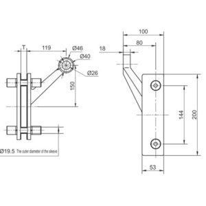 Spider Fittings – SS316 (250mm) DF FS 300 C
