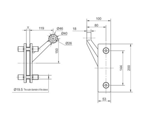 Spider Fittings – SS316 (250mm) DF FS 300 C