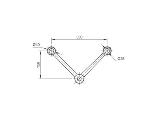 Spider Fittings – SS316 (250mm) DF PS 300 B