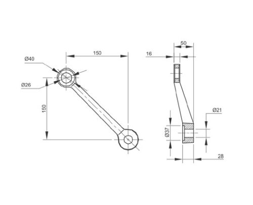Spider Fittings – SS316 (250mm) DF PS 300 D