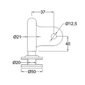 Canopy Fittings SS304/316 DF CF 032